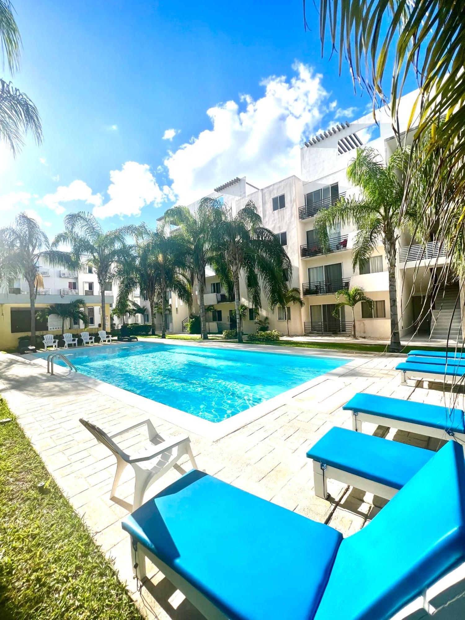 Departamento Blue Vacacional Apartman Playa del Carmen Kültér fotó